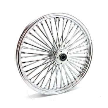 MCS radial 48 fat spoke front wheel 2.15 x 21 SF chrome – 04-05 FXDWG