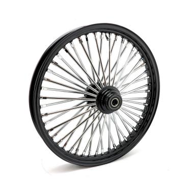 MCS radial 48 fat spoke front wheel 2.15 x 21 SF black – 04-05 FXDWG