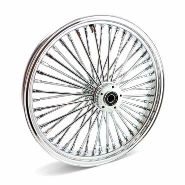 MCS-Radialspeichen-Vorderrad mit 48 Fat Spoke, 3.50 x 21, DF, verchromt – 00-07 FLT/Touring (NU)