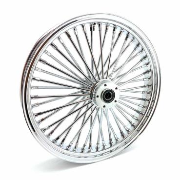 MCS-Radialspeichen-Vorderrad mit 48 Fat Spoke, 3.50 x 21, DF, verchromt – 00-07 FLT/Touring (NU)