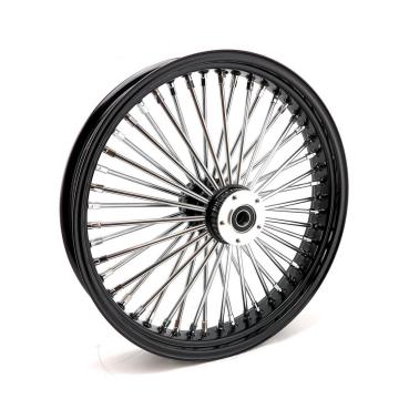 MCS-Radialspeichen-Vorderrad mit 48 Fat Spoke, 3.50 x 21, DF, schwarz – 00-07 FLT/Touring (NU)