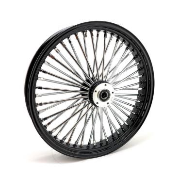 MCS radial 48 fat spoke front wheel 3.50 x 21 SF black – 04-05 FXDWG