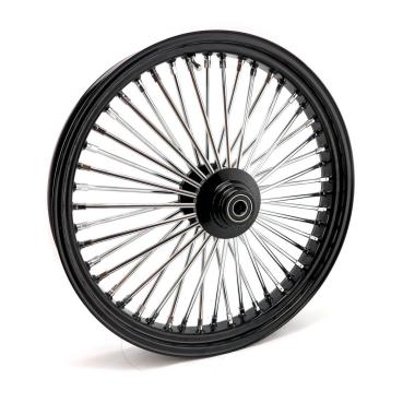 MCS radial 48 fat spoke front wheel 3.50 x 23 SF black – 04-05 FXDWG