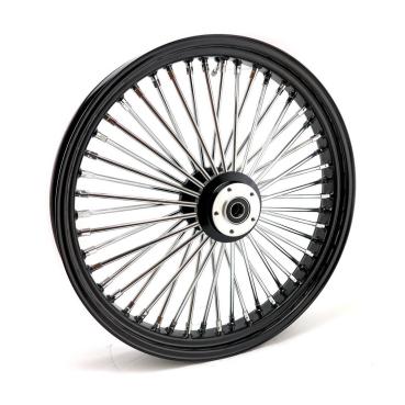 MCS radial 48 fat spoke front wheel 3.50 x 23 SF black – 04-05 FXDWG