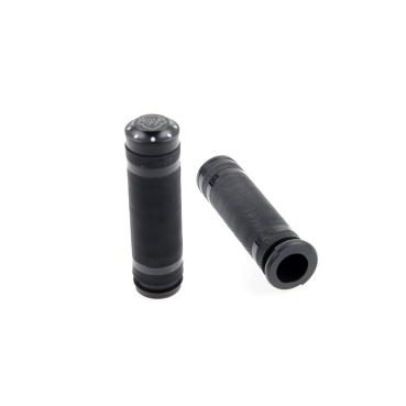 Cult-Werk 1" / 25.4mm Grooved Lenker grips. schwarz – 08-25 H-D with e-throttle (excl