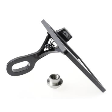 Cult-Werk seitlicher Kennzeichenhalter, schwarz. Germany – 13-17 FXSB (NU)