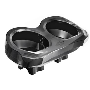 Kraus, Lux Riser Top Plate. Black -  Oberplatte. Schwarzkraus Riser in Schwarz für Harley-Davidson® 15-24 FLTR Road Glide mit serienmäßigen runden Anzeigen. Wird mit Kraus Topless Isolated Risers mit 1-1/8" Klemmbereich verwendet