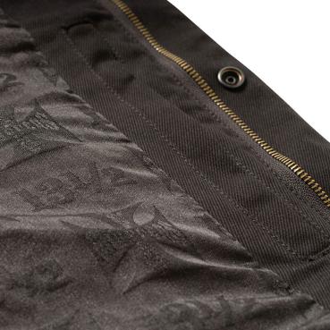 West Coast Choppers WCC x 13 1/2 Dominator black canvas riding vest Kutte Weste Biker Bikerweste