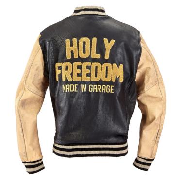 Holy Freedom Varsity Black Jacket