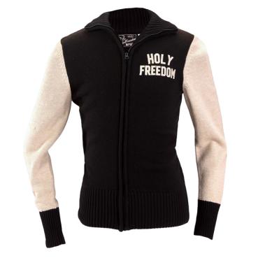 Holy Freedom Dirtrack Sweatshirt Schwarz/Weiß - Baumwolle
