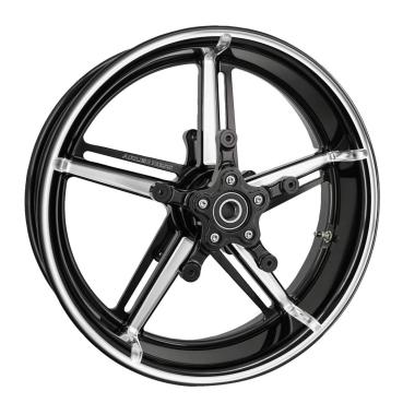 Arlen Ness, 19 x 3.25 Factory 24 Rad, vorne. Schwarz, Contrast Cut – vorne: 2026 Touring; 23-25 FLTRXSE; 23-25 FLHXSE; 24-25 FLTRXSTSE; 24-25 FLHX; 2025 (NU) FLHXU; 24-25 FLTRX. Mit breitem 19-Zoll-Custom-Vorderradschutzblech