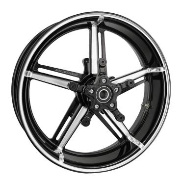 Arlen Ness, 21 x 3.50 Factory 24 Rad, vorne. Schwarz, Contrast Cut – vorne: 2026 Touring; 23-25 FLTRXSE; 23-25 FLHXSE; 24-25 FLTRXSTSE; 24-25 FLHX; 2025 (NU) FLHXU; 24-25 FLTRX. Mit 21-Zoll-Vorderradschutzblech oder höher gesetztem Schutzblech für ausreic