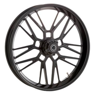 Arlen Ness, Felge Split Spoke 18 x 5.5 Zoll. Vorne/hinten, schwarz – Universell passend. Das modellspezifische Arlen-Ness-Nabenkit muss für ein vollständiges Rad separat bestellt werden