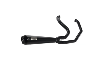 Malparidos  2-1 exhaust system in Stainless Steel Matte black Cerakote - für Harley Davidson 07-16 6-sp Touring up to 110" (excl. Ultras) (NU) Euro 3 Auspuffanlage ECE-Typgenehmigung