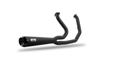 Malparidos  2-1 exhaust system in Stainless Steel Matte black Cerakote finish - für Harley Davidson 18-24 M8 Softail up to 117" (excl. Fatboy, Breakout) (NU) Euro 4/5 Auspuffanlage ECE-Typgenehmigung