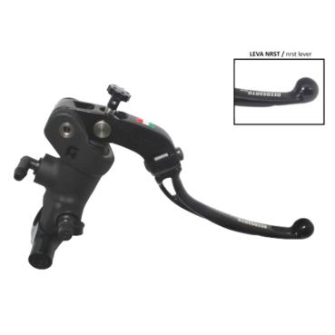 Accossato, radial brake master cyl. Short lever NRST. schwarz