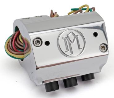 PM "CONTOUR" BILLET-ALU LENKERSCHALTERGEHÄUSE - PERFORMANCE MACHINE