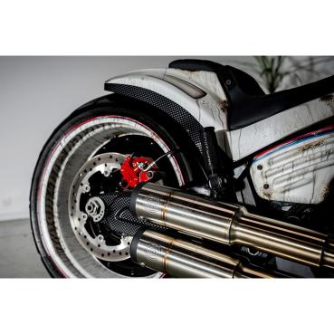 Cult-Werk passenger foot pegs "Racing". schwarz – Passenger: 18-26 Softail