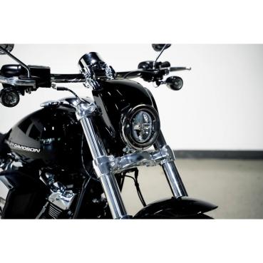 Cult-Werk FXBR Scheinwerfermaske ''V-Rod style''. glänzend schwarz – 25-26 FXBR Breakout 117