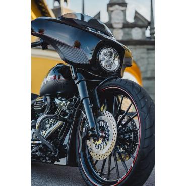 Cult-Werk ''Clean Style'' vorne LED turn signals. glänzend schwarz – 14-26 FLHX Street Glide