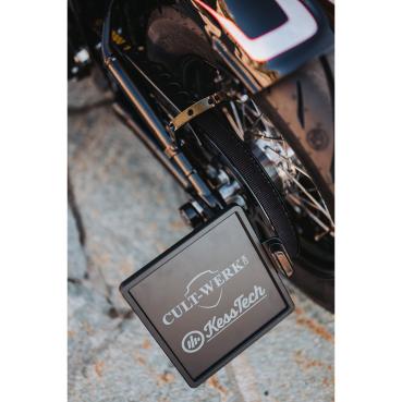 Cult-Werk universal side mount license base plate. schwarz – Universal side mount