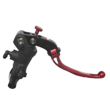 Accossato, radial h/b master cyl. Long. RST. schwarz/rot