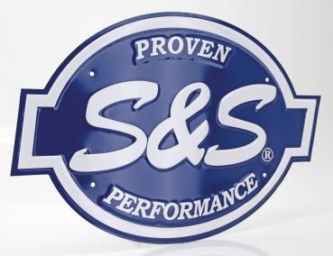 S&S LOGO METALLSCHILD - S&S CYCLE