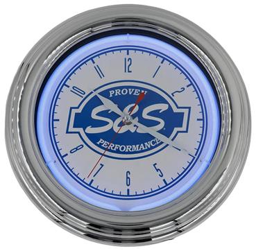 S&S 12.5" NEON CLOCKS - S&S CYCLE
