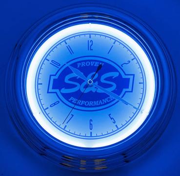 S&S 12.5" NEON CLOCKS