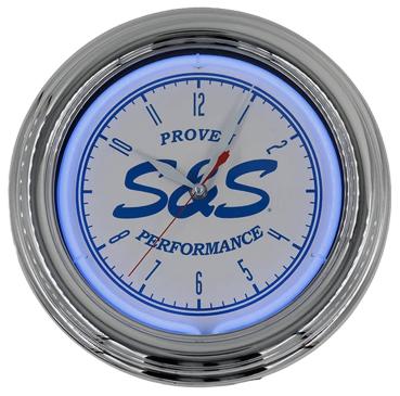 S&S 12.5" NEON CLOCKS - S&S CYCLE