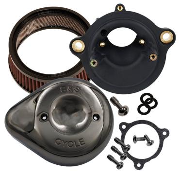 S&S STEALTH DARK CHROME TEARDROP LUFTFILTER KIT - S&S CYCLE