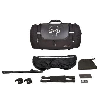 Rollbag Lenkrad oder Sitz Reisetasche MEDIUM (35L) Motorrad in Cordura, Reflektive Skull oder Leder Motorradtasche