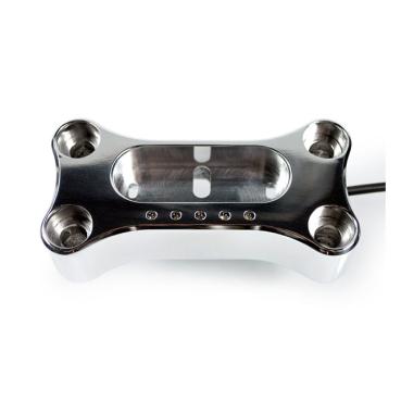 Motogadget - MSM handlebar top clamp. 22mm. Polished - Motogadget, MSM-Lenkeroberklemme. 22mm. Poliert