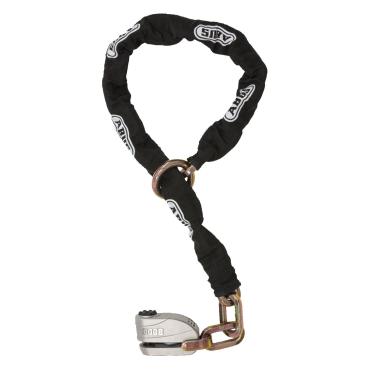 ABUS 8008 Bremsscheibenschloss & 12KS120 schwarze Loop-Kette