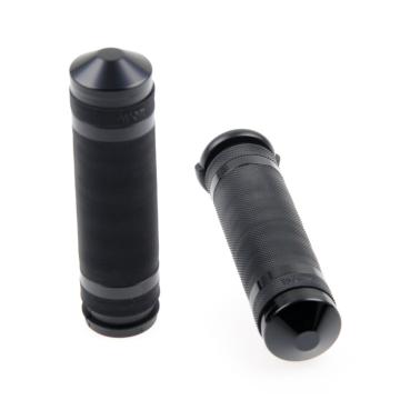 Cult-Werk 1" / 25.4mm Grooved Lenker grips. schwarz – 08-25 H-D with e-throttle (excl