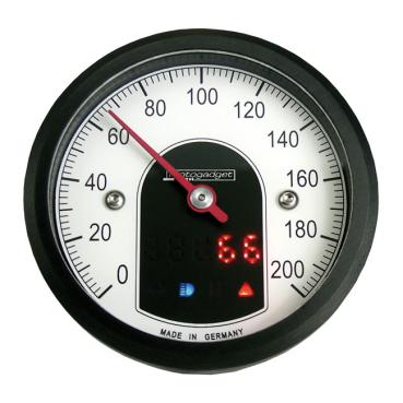 Motogadget - Motoscope Tiny. Standard. Black bezel - Tachometer Speedometer
