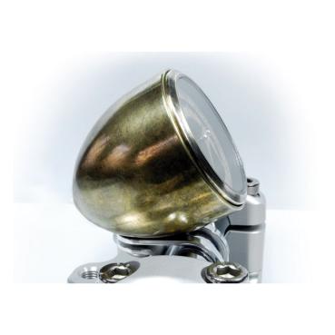 Motogadget - Tiny mount cup 'Vintage Brass' 1". Black - Motogadget, Winziger Montagebecher 'Vintage Brass' 1". Vintage-Messing