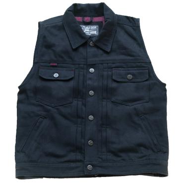 13 1/2 Rain Splitter denim vest black, Size M