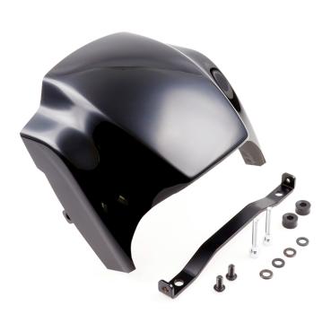 Cult-Werk Scheinwerfermaske Set "NRS style". glänzend schwarz – 21-26 RH1250S Sportster S