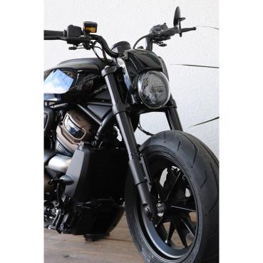 Cult-Werk, headlamp & mask kit ''NRS style. Gloss black