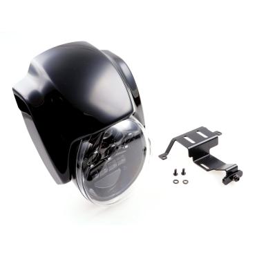 Cult-Werk, headlamp & mask kit ''NRS style. Gloss black