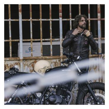 Holy Freedom Zero Evo Jacket Black - Motorrad Lederjacke in Schwarz