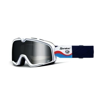 100% Barstow Motorradbrille Lucien, verspiegeltes Silberglas