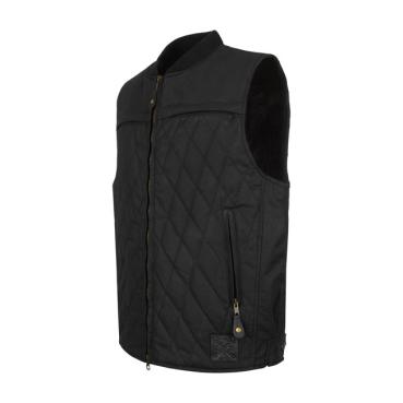 John Doe Lowrider Wax Vest Black - John Doe Lowrider Wachsweste Schwarz Weste