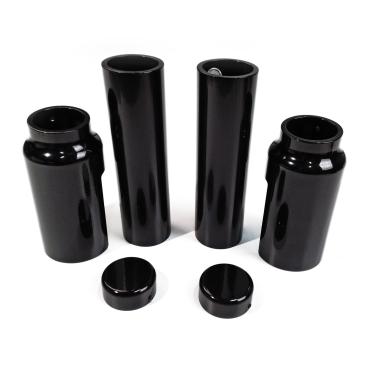 Cult-Werk 6-teilig Gabelrohr-Abdeckungsset. glänzend schwarz – 02-06 V-Rod (NU)