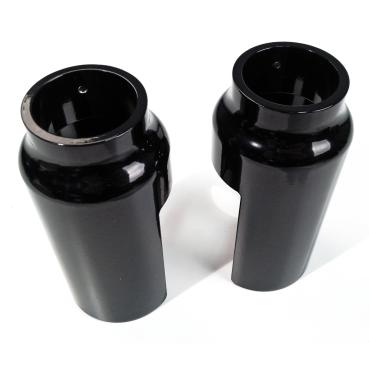 Cult-Werk 2-teilig unten Gabelrohr-Abdeckungsset, glänzend schwarz – 07-11 V-Rod; NIGHT ROD; NIGHT ROD SPECIAL (NU)