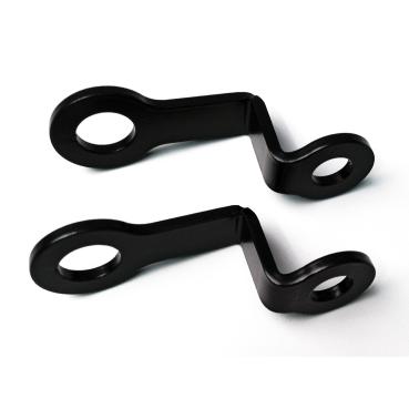 Cult-Werk Blinker mount Set. hinten. Double angled. schwarz – 91-17 Dyna; 86-22 XL Sportster; 02-17 V-Rod; Night Rod Special; Muscle; VRSCR (NU)