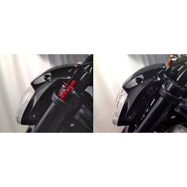 Cult-Werk headlamp 45mm lowering Set. schwarz – 12-17 V-Rod (NU)