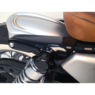 Cult-Werk XL kurz fender strut covers. glänzend schwarz – 04-22 XL Sportster (NU)