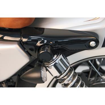 Cult-Werk XL kurz fender strut covers. glänzend schwarz – 04-22 XL Sportster (NU)